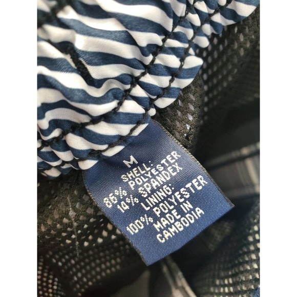 Roundtree & Yorke Men's Gray Plaid Polyester Pull On Stretch Swimwear Shorts M - Picture 9 of 12